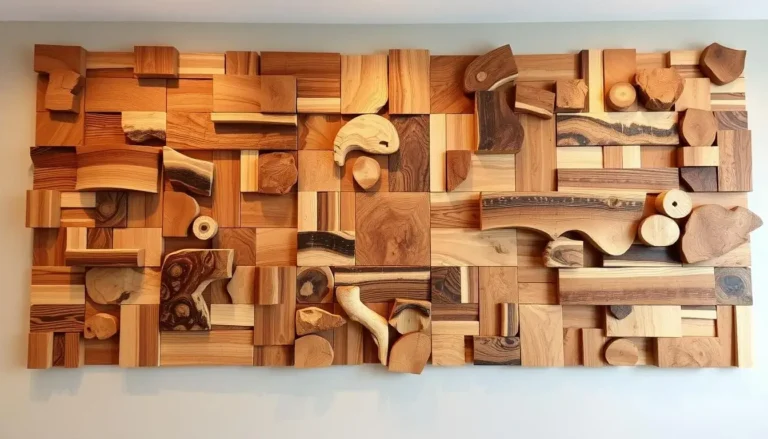 wall art made of wood