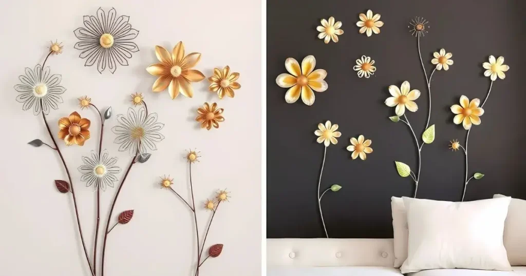 Metal flower wall decorations: 7 Ways to Beautify Your Walls