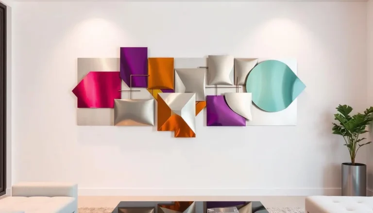metallic wall art